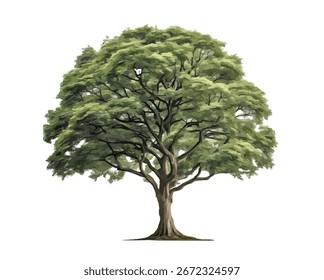  Árbol aislado en el fondo blanco