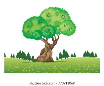 Tree Isolated on White Background