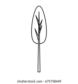 Tree isolated symbol