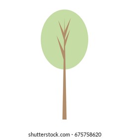 Tree isolated symbol