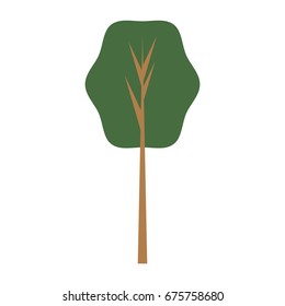 Tree isolated symbol