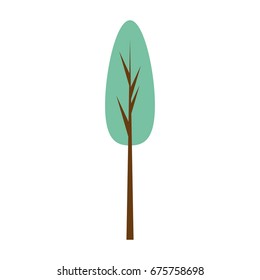 Tree isolated symbol