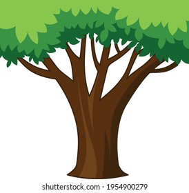 Tree isolated vector illustration isolated 