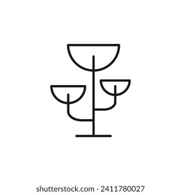 Tree Isolated Vector Line Icon 