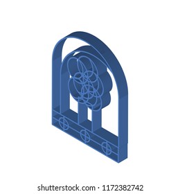 Tree isometric left top view 3D icon
