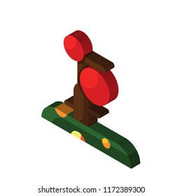 Tree isometric left top view 3D icon