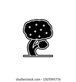 Tree, jacaranda icon. Simple glyph, flat vector of tree icons for ui and ux, website or mobile application