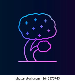 Tree, jacaranda nolan icon. Simple thin line, outline vector of treeicons for ui and ux, website or mobile application