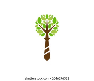 Tree Job Icon Logo Design Element