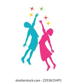 Tree Kids Logo playful template design vector