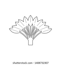tree of kiwi icon. Set of silhouette of tree icons. Web Icons Premium quality graphic design. Signs, outline symbols collection, simple icons for websites, web design, mobile app on white background