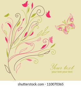 Tree lace east pattern texture for sign, symbol, summer ornament on beautiful background, style card, eco mosaic, banner, border, frame, traditional circle template, art cute vector eps 8