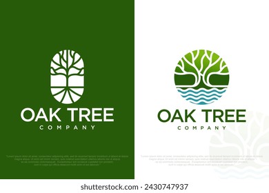 tree lake logo icon . Vector illustration