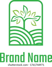 Tree Land Farm Logo Template