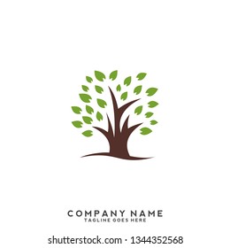 Tree landscaping logo icon vector template