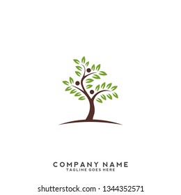 Tree landscaping logo icon vector template