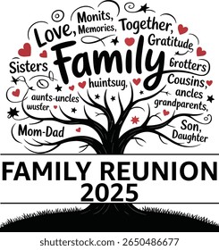 Tree is the last symbols os love and stay together in one family. family reunion tshirt is the best gift for your loving family.
