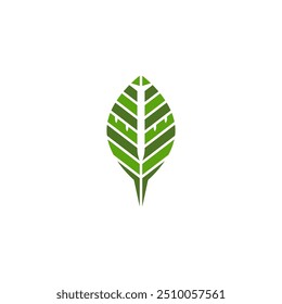 Combinación de hojas de árbol con diseño de logotipo de avión.
