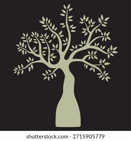 Árbol con diseño de hojas para camisetas 