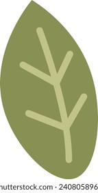 Tree Leaf Doodle Vector Illustration