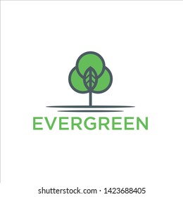 Tree leaf for eco garden logo design