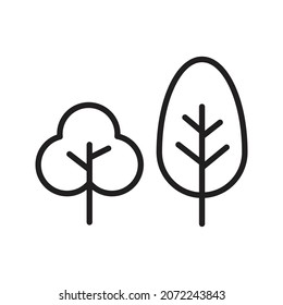 tree leaf Forrest  Icon gardening Vector For Web, Presentation, Logo, Infographic, Symbol