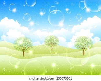 Tree leaf fresh green