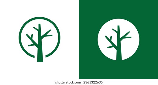 inspiración de diseño de árbol, hoja, jardín y logo de la naturaleza.