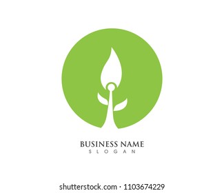 Tree leaf go green logo and symbols