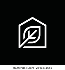 Tree Leaf Home House Logo Design.