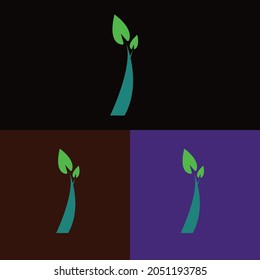 tree and leaf icon for company
