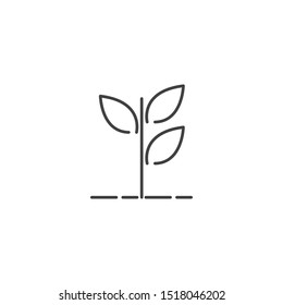 Tree leaf icon ecology nature element vector 