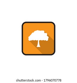 Tree leaf icon flat design