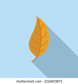 Tree leaf icon flat vector. November tree. Fall leaves