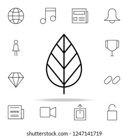 tree leaf icon. Minimal Universal Theme icons universal set for web and mobile