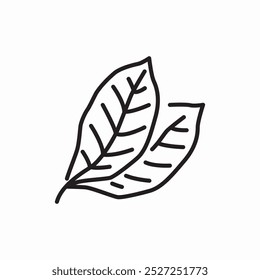 Baumblattsymbol Vektor