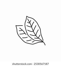 Vector de signo de icono de hoja de árbol