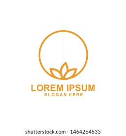 tree leaf logo template, beauty spa, vector