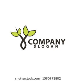 Tree leaf logo template design vector illustratio, icon