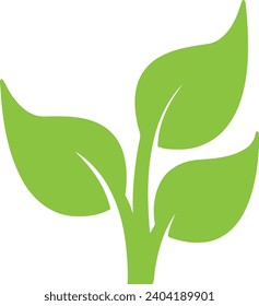 Tree Leaf Logo Template in a modern minimalist style
