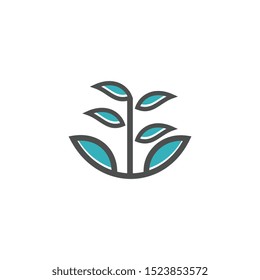 tree leaf logo template,nature design concept, tree leaf