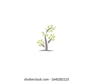Tree leaf logo vector icon 