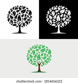 Tree Leaf Nature Abstract Logo