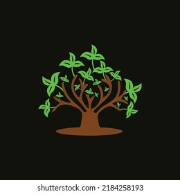 Tree leaf nature  vector logo 