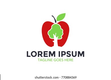 tree and leaf related logo. vector illustration. editable