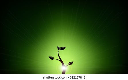 Tree leaf sapling ecology Vector Art Backgrounds