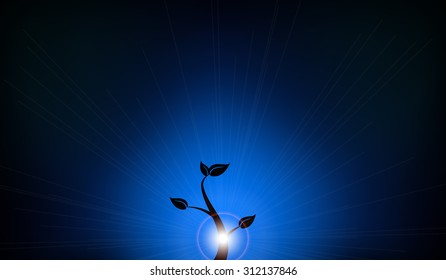 Tree leaf sapling ecology Vector Art Backgrounds