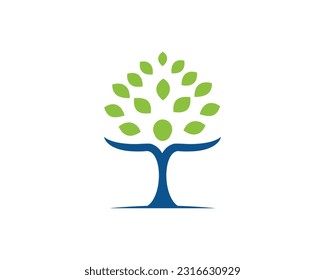 Tree leaf vector design stock illustration