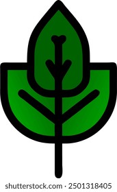 Tree leaf vector, green design 