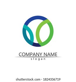 Tree leaf vector and green logo design friendly concept 